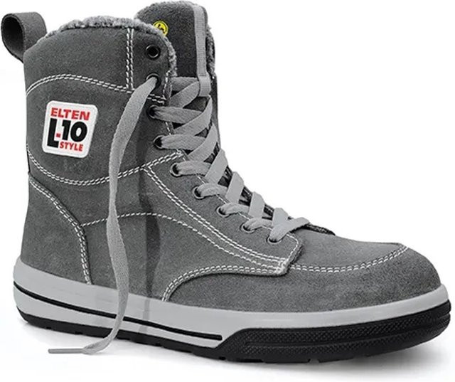Elten Desperado ESD S3 Sicherheitswinterstiefel aus Rindleder in Grau, Größe 40 - Bild 1