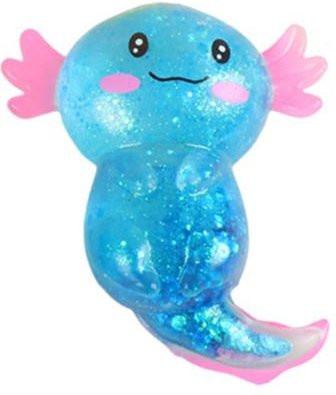 HOMAVA Glitzer Salamander, Quetschspielzeug, Transparentes Tier, Fidget Toy - Bild 1
