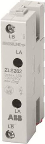 ABB ZLS262 Einspeiseblock 6A L1, L3 in Weiß - Bild 1