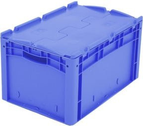 Bito Eurostapelbehälter XL mit Deckel XLD64321, Blau, B/T/H: 60 x 40 x 33,8 cm - Bild 1