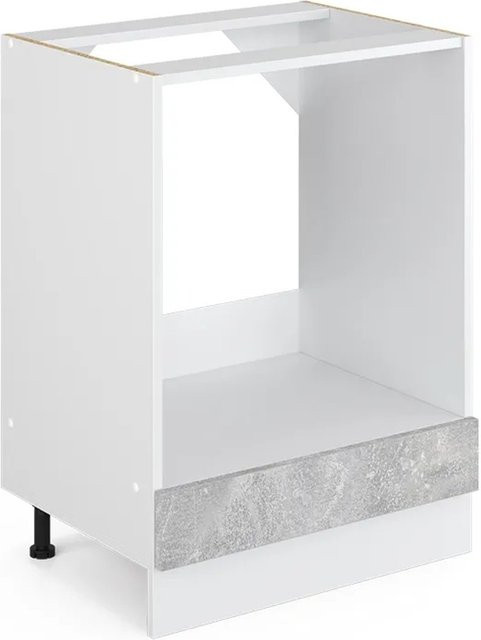 Vicco Herdumbauschrank R-Line Beton/Weiß ohne Arbeitsplatte B: 60 cm, H: 81,6 cm, T: 46 cm - Bild 1
