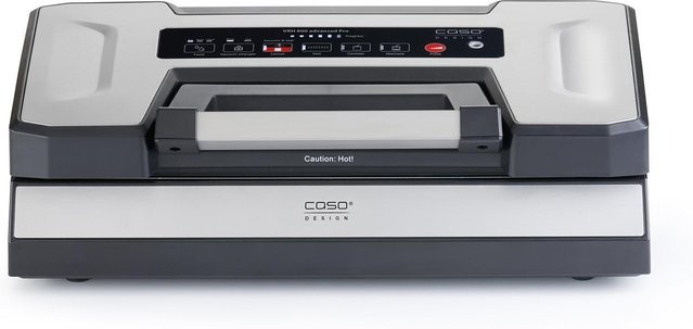 Caso VRH 800 Advanced Pro Vakuumierer in Silber mit Digitalanzeige und Pulse-Funktion für Sous-Vide-Garen - Bild 1