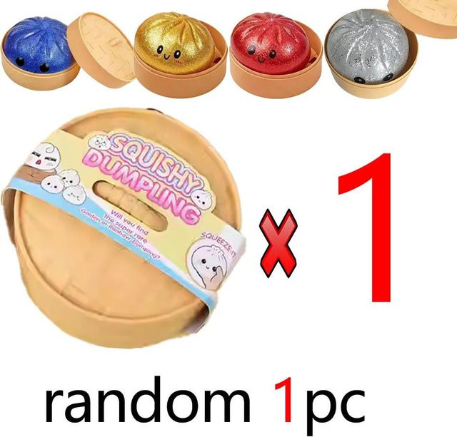 BC Pet Supplies Blindbox Bunte Simulierte Knödel Squishy, Antistress-Spielzeug - Bild 1