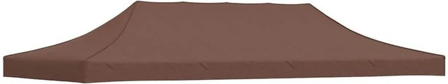 vidaXL Partyzelt-Dach Braun B: 6 m, T: 3 m, Material: PVC-beschichtetes Polyester, 270 g/m² - Bild 1