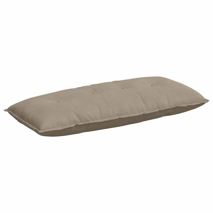 vidaXL Rückenkissen aus Mikrofaserstoff in Taupe, B: 120 cm, H: 50 cm - Bild 2