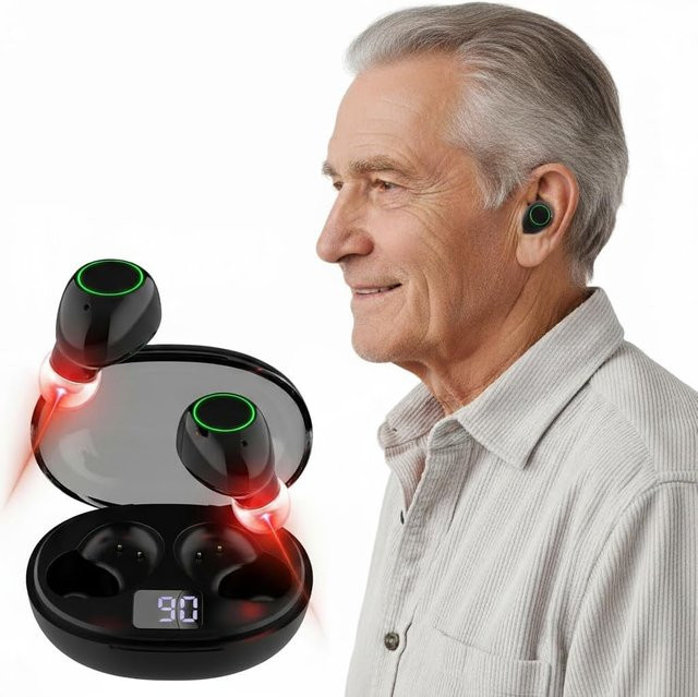 Tragbares Rotlicht-Ohrtherapiegerät für Tinnitus, Schwarz, Unisex - Bild 1