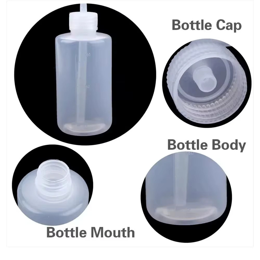 Transparente Quetschflasche mit gebogenem Auslauf für die Pflanzenpflege und Laborarbeit, 250 ml / 500 ml / 1000 ml - Bild 6