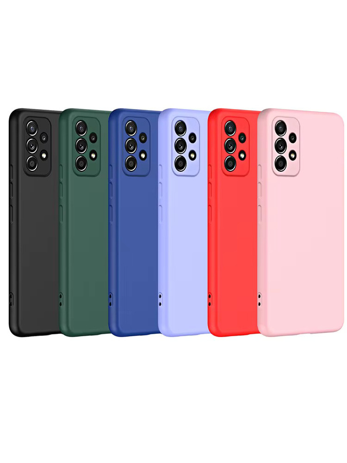 Flüssiges Silikon Soft Case für Samsung Galaxy A-Serie in Rot - Bild 7