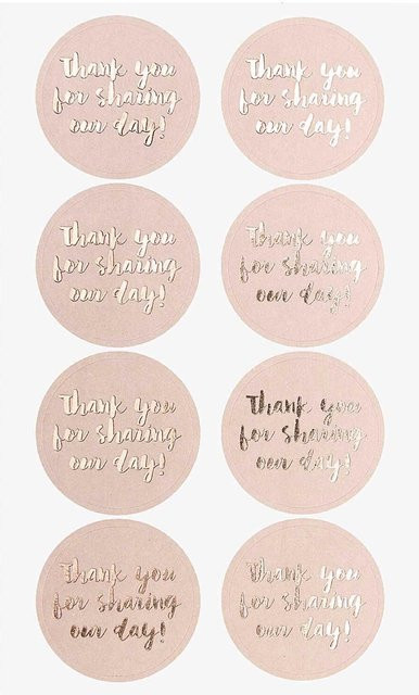 Rico Design Paper Poetry Sticker Thank you for sharing our day in Puder, 4 Blatt - Bild 1