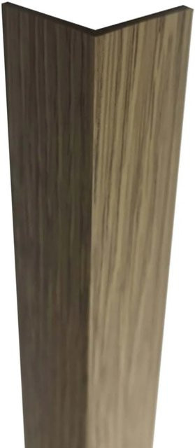 Arcansas Winkelprofil gleichschenklig aus PVC in Braun, B/H: 20 x 20 mm, Länge: 1.000 mm - Bild 1