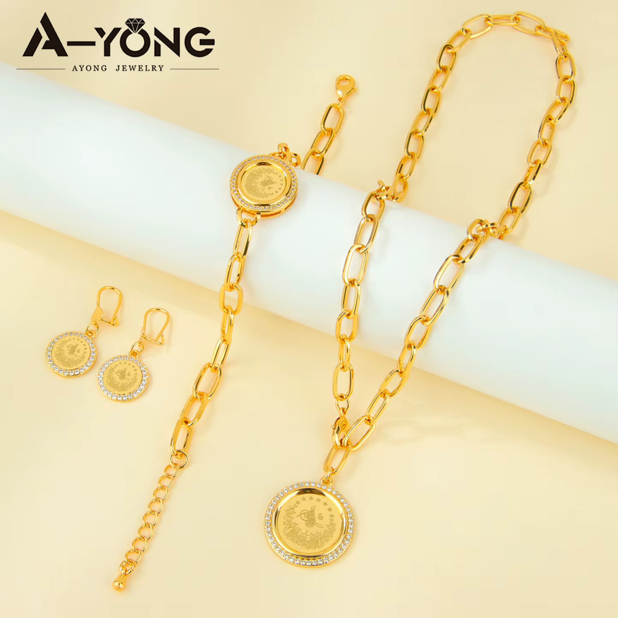 A-YONG AYONG JEWELRY Schmuckset, Gold, Zirkonia, Damen - Bild 2