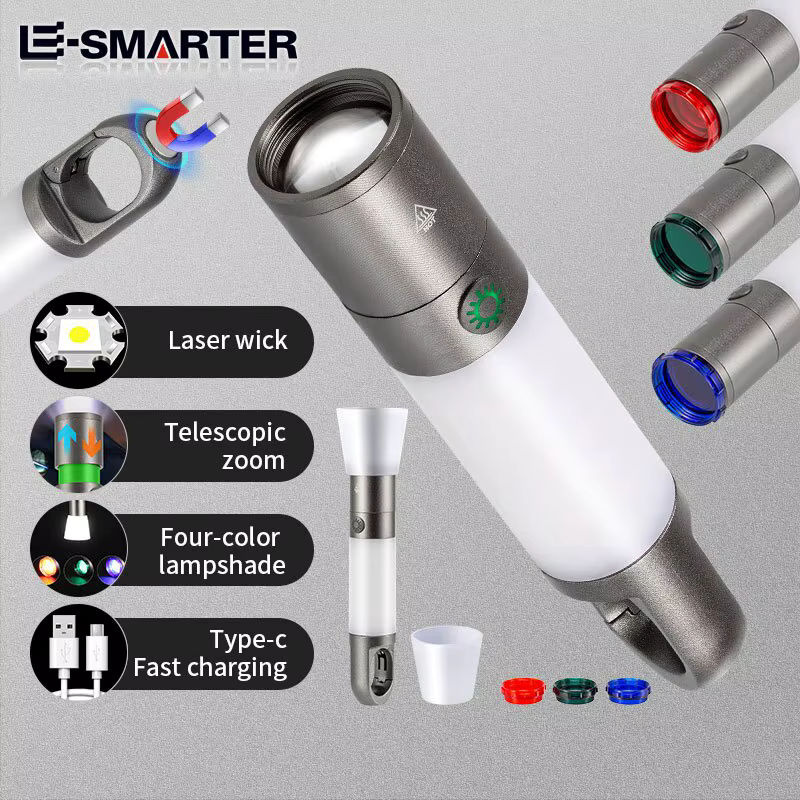 ESMARTER Tragbare USB-Taschenlampe für Outdoor-Camping mit omnidirektionaler Beleuchtung - Bild 6