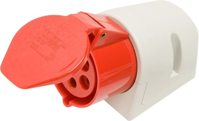 PCE CEE Wandsteckdose 5-polig IP44 32 A Rot Aufputz Montage - Bild 1