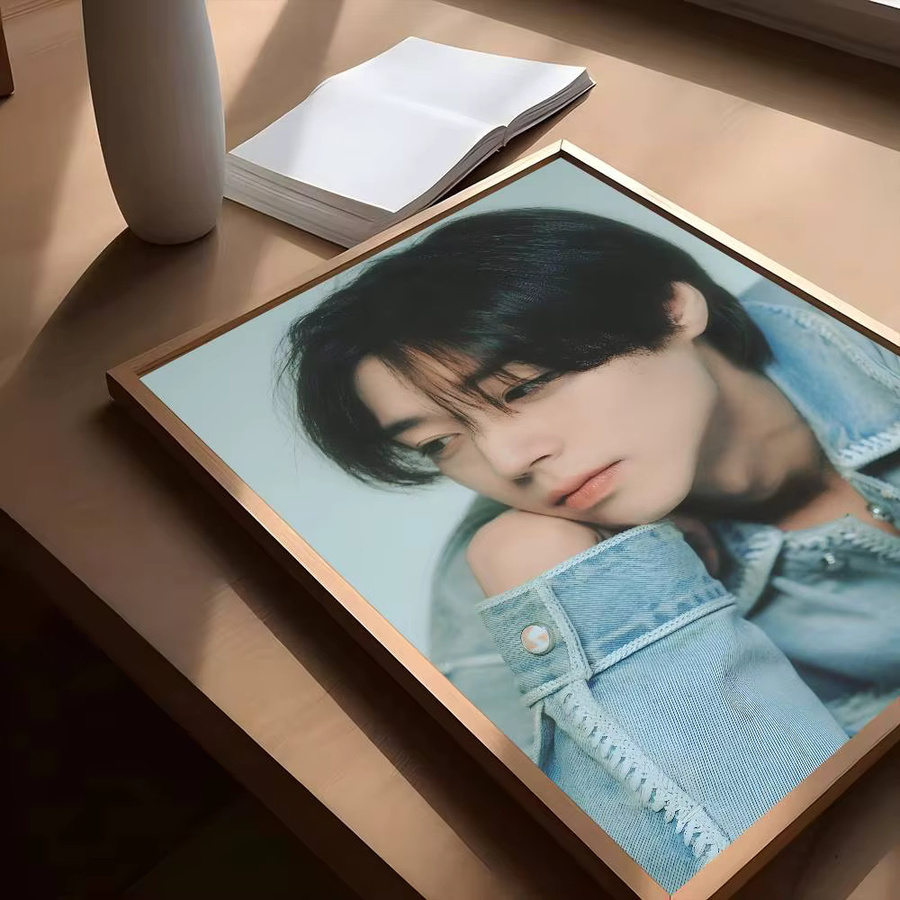 Kayou Jihoon Park Poster, wasserfester Vintage Wandaufkleber in Multicolour, B: 20,0 cm, H: 20,0 cm, T: 15,0 cm - Bild 5
