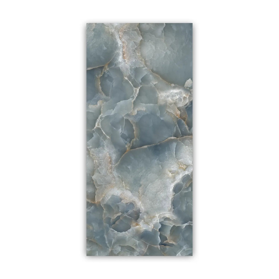 Walllux Duschrückwand Marmor Blau aus Alu-Verbund, 3 mm, B: 90 cm, H: 200 cm - Bild 2