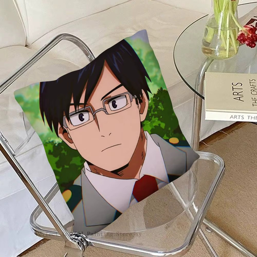 Quadratischer Kissenbezug Anime Tenya Iida Design, Mehrfarbig, B/B/T: 40 x 40 x 40 cm - Bild 4
