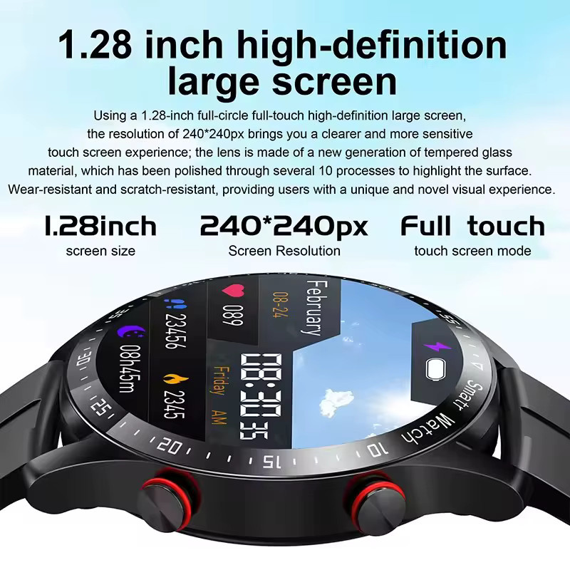 Ola Esporte Smartwatch, Bluetooth, Weiß, Herren, Wasserdicht - Bild 4