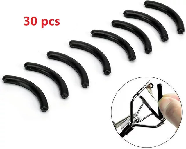 Silikon Ersatz Pads für Wimpern Curler, Schwarz, Unisex - Bild 1