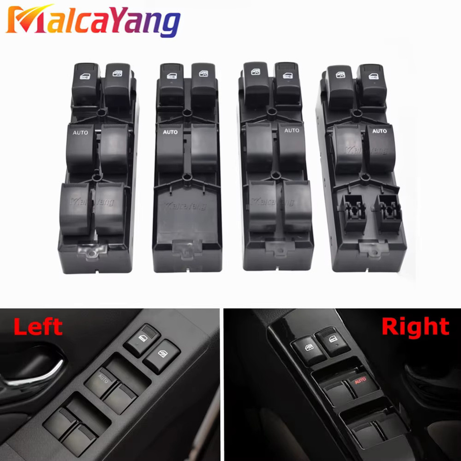 Malcayang Elektrischer Fensterheber-Hauptschalter in Schwarz für Isuzu D-Max Pickup 2012-2019 - Bild 2