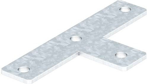 OBO Bettermann Verbindungselement Flat Connector aus verzinktem Stahl in Silber, 10 Stück - Bild 1