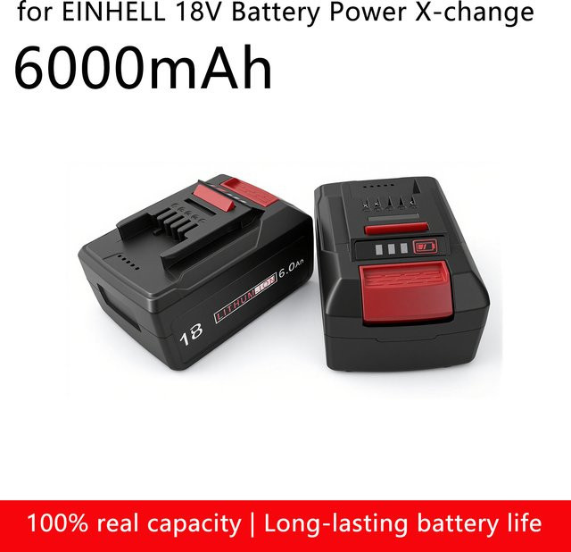 Einhell Ersatzakku 6000 mAh Li-Ionen-Akku für 18 V Power X-Change Elektrowerkzeuge EIN18C2 - Bild 1