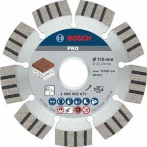 Bosch Diamanttrennscheibe Best for Abrasive für Beton Durchmesser: 115 mm, Bohrung: 22,23 mm - Bild 1