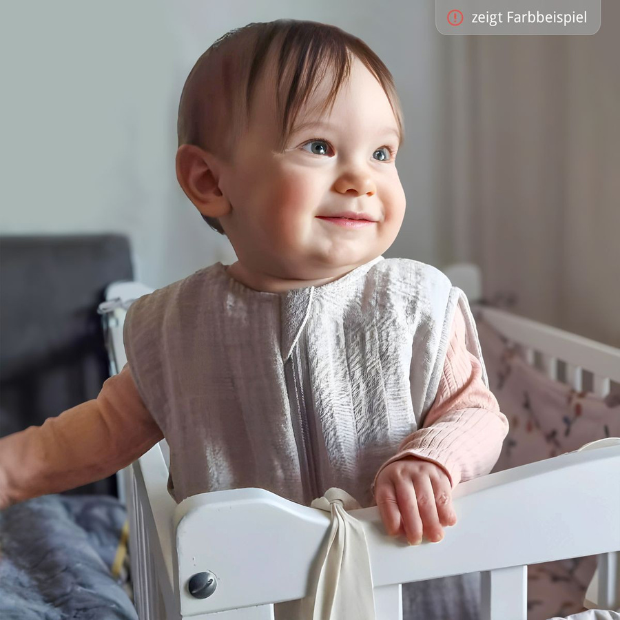 Makian Musselin-Schlafsack für Babys in Mint, Größe 100 cm - Bild 3