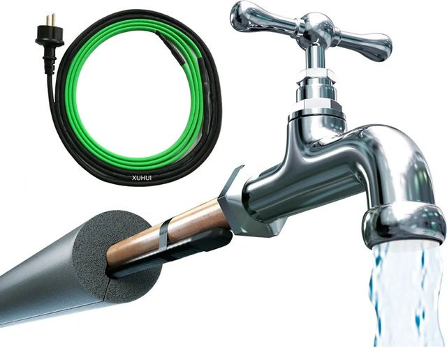 FM-SOLAR Rohrbegleitheizung Sola Heizkabel zur Frostschutz-Wasserleitung, grün, Länge: 3,5 m - Bild 1