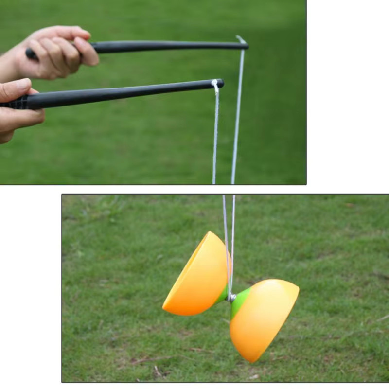 Chinesisches Diabolo-Yo-Yo aus Leder, Outdoor-Spielzeug - Bild 2