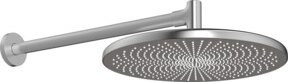Hansa Aurelia Kopfbrause für die Wandmontage, Regendusche in Silber, Stahl gebürstet, Rund, Durchmesser: 30,0 cm - Bild 1