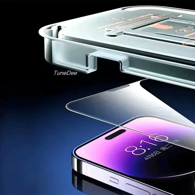 Staubfreie HD Displayschutzfolie für Apple iPhone Modelle in Transparent - Bild 3