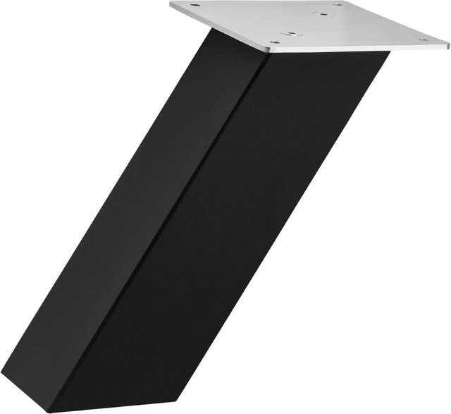 SO-TECH Barkonsole Schräg aus Stahl in Schwarz, Höhe: 21,0 cm, Breite: 12,0 cm, Tiefe: 12,0 cm - Bild 1