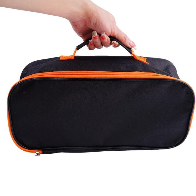 Tragbare Werkzeugtasche aus Oxford-Gewebe in Schwarz zur Aufbewahrung von Schraubenschlüsseln, Rollzangen und Schraubendrehern - Bild 1