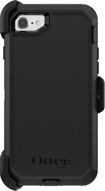 OtterBox Defender Schutzhülle für Apple iPhone SE 2022, iPhone SE 2020, iPhone 8 und iPhone 7 in Schwarz - Bild 1