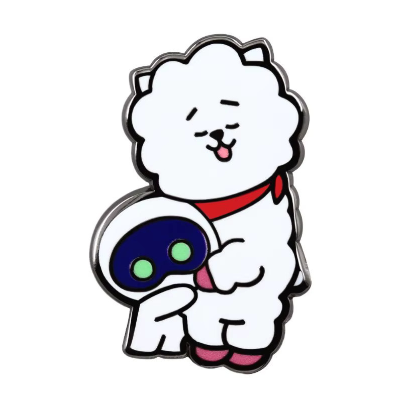 LINE FRIENDS BT21 RJ Metall-Abzeichen, Unisex - Bild 2