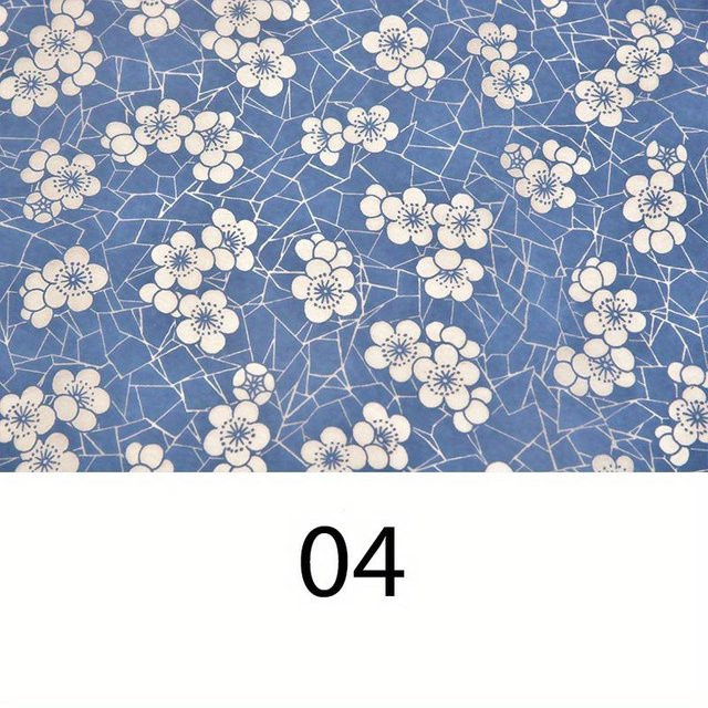 xianyi01 Blau-Weißes Porzellan Ton Transferpapier mit Blumenmuster für DIY Keramik-Handwerk, Grau - Bild 1