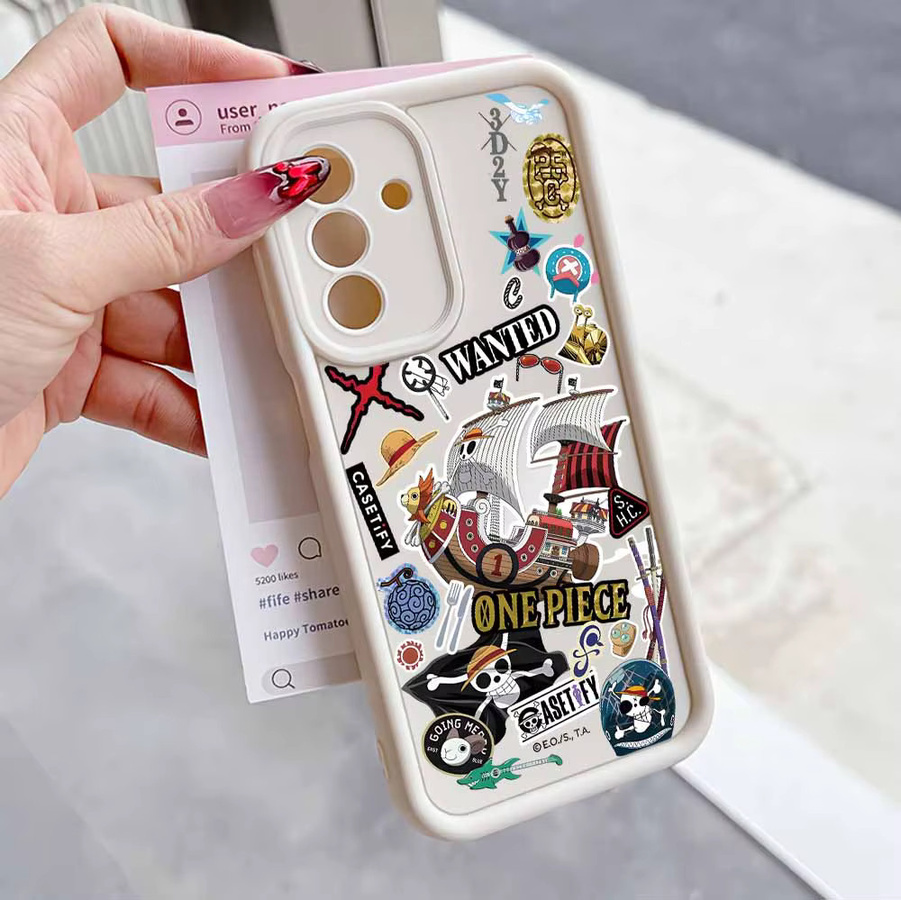 O-One Pieces LOGO Handyhülle für Samsung Galaxy Modelle (A73, A56, A55, A54, A53, A51, A36, A35, A34, A31, A26, A23, A17, A16, A14, A07, A06, A05) - Bild 3