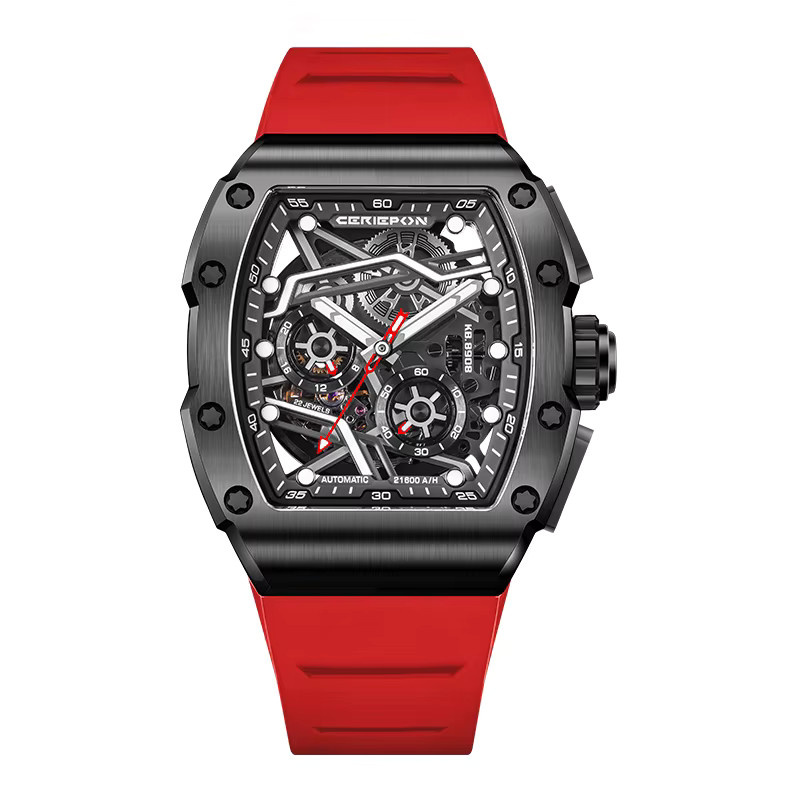 CERIEPON Armbanduhr Automatik, Edelstahl, Silber, Herren - Bild 4