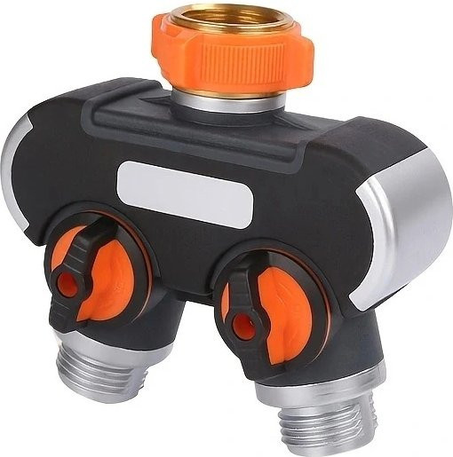 FLOWERS SPRAL Bewässerungsschlauch-Verbinder Tap Connector in Orange - Bild 1