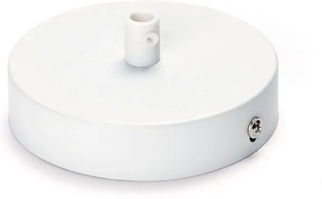 Orion Lightstyle Deckenbaldachin aus Metall in Weiß Ø 100 mm - Bild 1