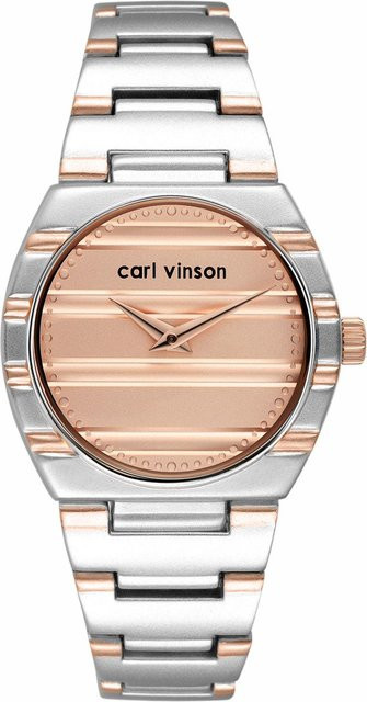 YIRAN Jewelry Armbanduhr Quarz, Edelstahl, Bicolor, beige, Damen - Bild 1
