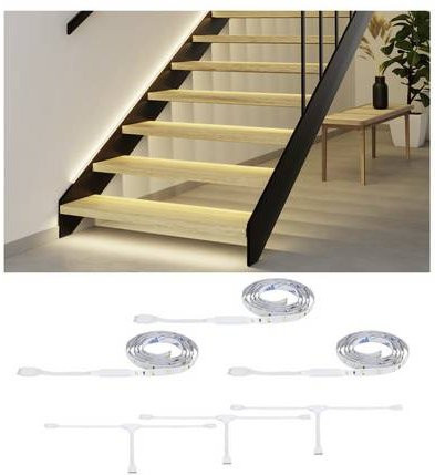 Paulmann LED-Streifen-Erweiterung MaxLED Stair Warmweiß, 3 x 1 m - Bild 2