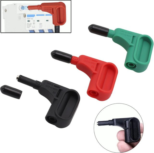 3er Set Magnetische Testsonde aus Kunststoff für 4mm Banana Stecker, Multimeter Zubehör in Mehrfarbig - Bild 1