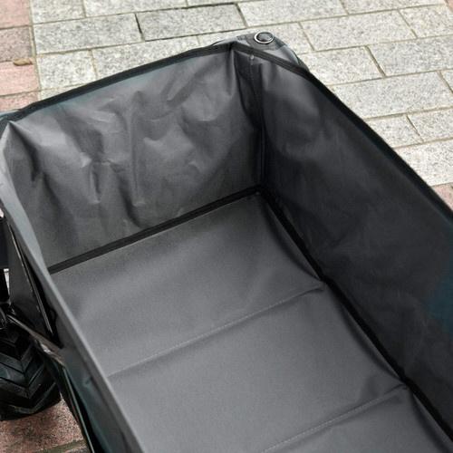 Outsunny Bollerwagen Dunkelgrau mit 360 Grad Lenkung und Teleskopgraben B/H/L: 55 x 61 x 108 cm - Bild 8