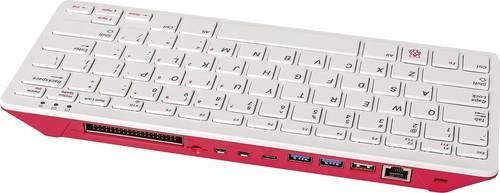 Raspberry Pi 400 DE Computer mit 4 GB RAM, 4 x 1.8 GHz Prozessor, Wi-Fi und Ethernet in Weiß - Bild 1