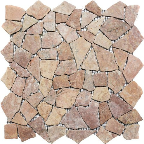 HuH Mosaik Mosaikfliese Bali in Rot mit Steinoptik als Wandbelag oder Bodenbelag, B/L: 30,5 x 30,5 cm - Bild 1