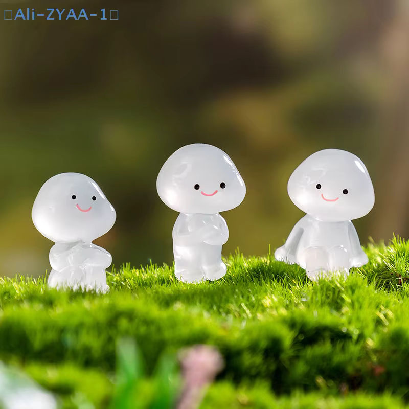 JETTING Leuchtende Cartoon Menschenfiguren aus Kunstharz in Weiß für DIY Kunsthandwerk und Miniaturen - Bild 4