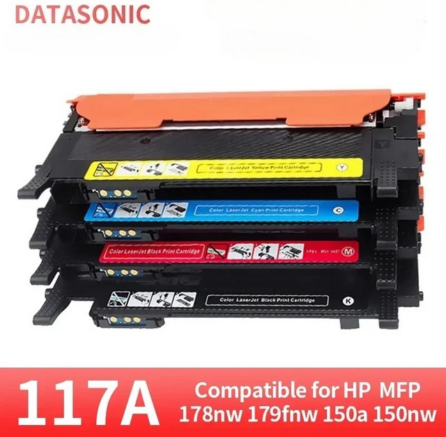 Kompatible Tonerkartusche 117A W2070A W2071A W2072A W2073A für HP Color Laser 150a 150nw und HP MFP 178fnw 179fnw, Mehrfarbig - Bild 1