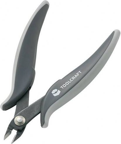 TOOLCRAFT Seitenschneider für Elektronik und Feinmechanik ohne Facette, gehärteter Stahl, grau, Länge: 128 mm - Bild 1