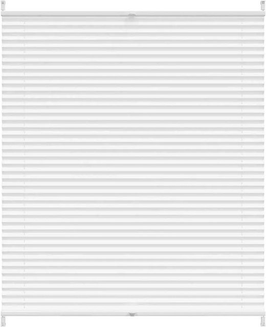 vidaXL Plissee Faltrollo in Weiß aus Polyester, Breite: 110 cm, Höhe: 100 cm - Bild 1